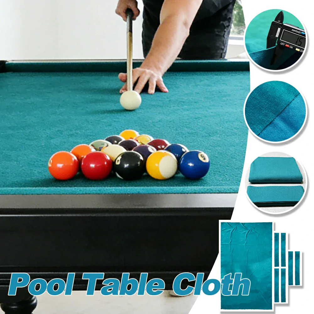 ARIX 7/8/9FT Billiard Table Cloth - High-Density Wool Blend, Anti-Pilling Durable Fabric for Smooth & Accurate Play - Aqua Blue - Image 3