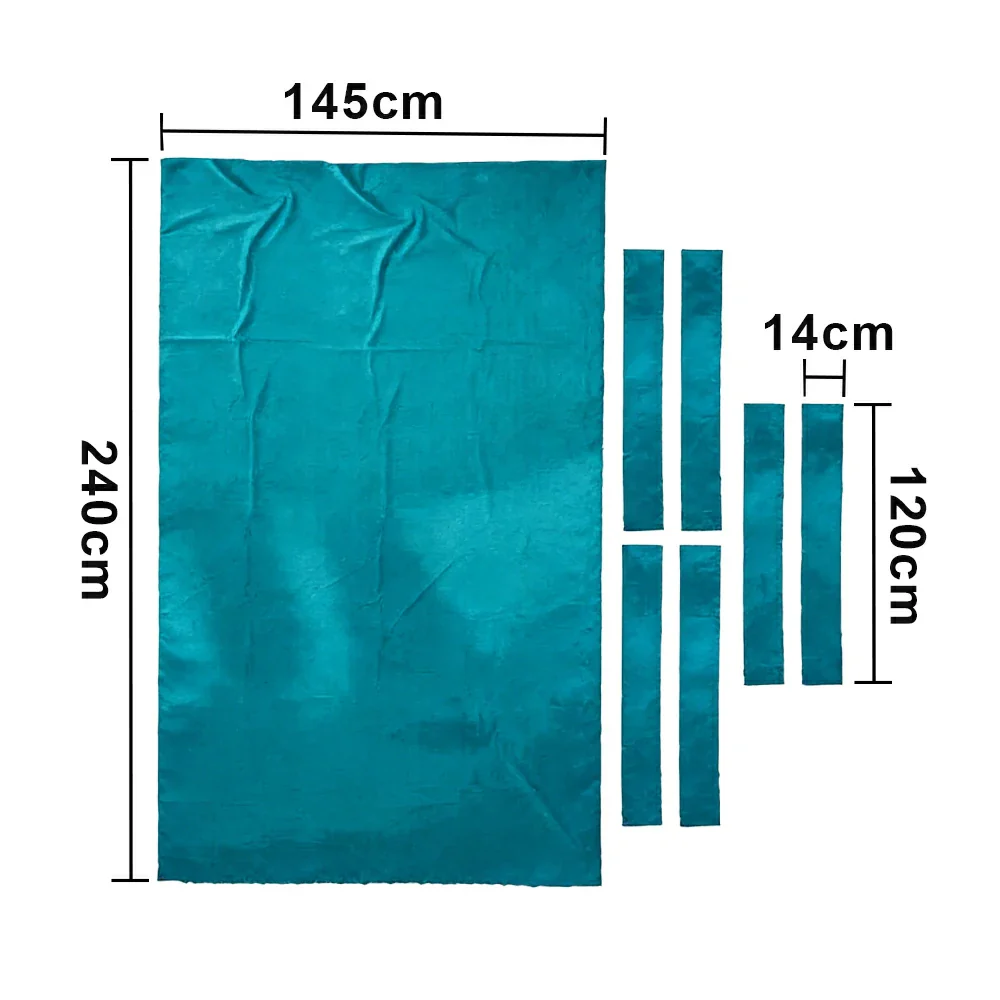 ARIX 7/8/9FT Billiard Table Cloth - High-Density Wool Blend, Anti-Pilling Durable Fabric for Smooth & Accurate Play - Aqua Blue - Image 6