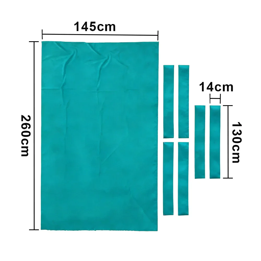 ARIX 7/8/9FT Billiard Table Cloth - High-Density Wool Blend, Anti-Pilling Durable Fabric for Smooth & Accurate Play - Aqua Teal - Image 7