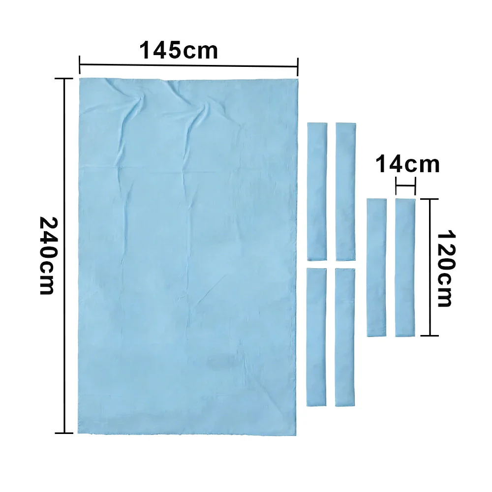 ARIX 7/8/9FT Billiard Table Cloth - High-Density Wool Blend, Anti-Pilling Durable Fabric for Smooth & Accurate Play - Baby Blue - Image 6