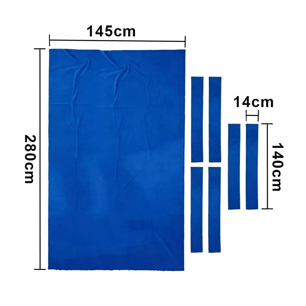ARIX 7/8/9FT Billiard Table Cloth - High-Density Wool Blend, Anti-Pilling Durable Fabric for Smooth & Accurate Play - Bright Blue - Image 8