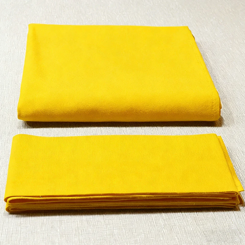 ARIX 7/8/9FT Billiard Table Cloth - High-Density Wool Blend, Anti-Pilling Durable Fabric for Smooth & Accurate Play - Bright Yellow - Image 2