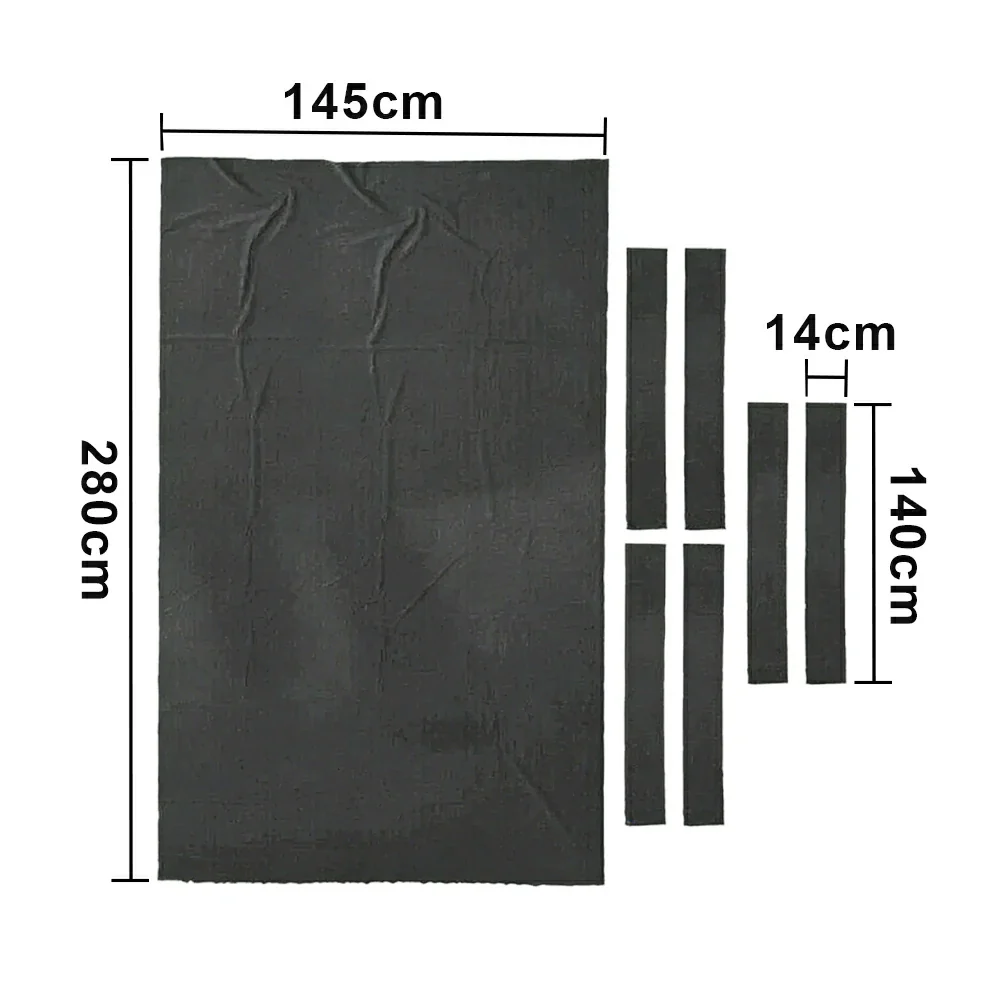 ARIX 7/8/9FT Billiard Table Cloth - High-Density Wool Blend, Anti-Pilling Durable Fabric for Smooth & Accurate Play - Charcoal - Image 8