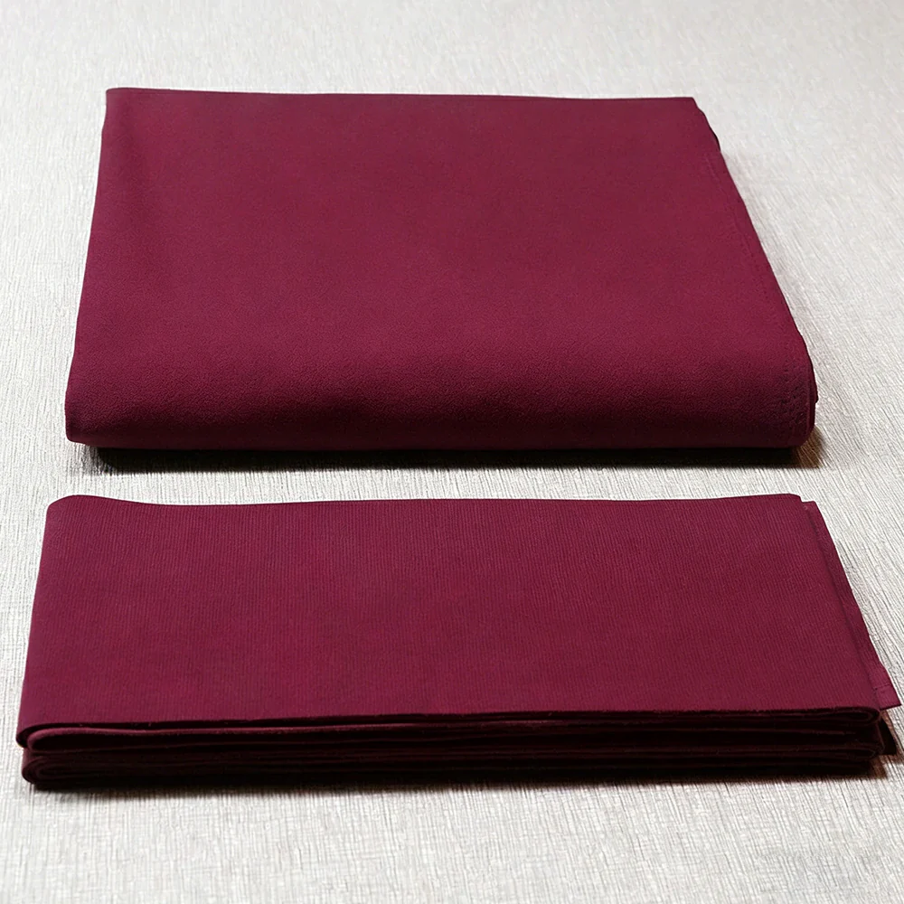 ARIX 7/8/9FT Billiard Table Cloth - High-Density Wool Blend, Anti-Pilling Durable Fabric for Smooth & Accurate Play - Dark Red - Image 2