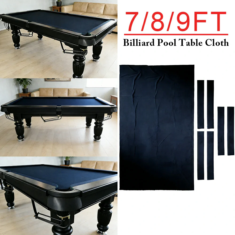 ARIX 7/8/9FT Billiard Table Cloth - High-Density Wool Blend, Anti-Pilling Durable Fabric for Smooth & Accurate Play - Deep Navy
