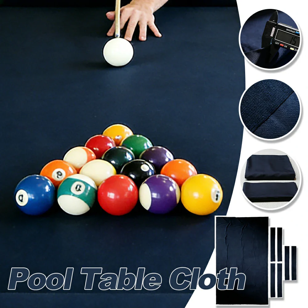 ARIX 7/8/9FT Billiard Table Cloth - High-Density Wool Blend, Anti-Pilling Durable Fabric for Smooth & Accurate Play - Deep Navy - Image 3