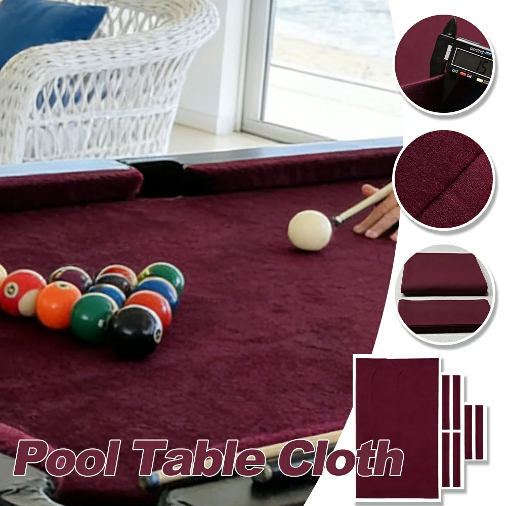 ARIX 7/8/9FT Billiard Table Cloth - High-Density Wool Blend, Anti-Pilling Durable Fabric for Smooth & Accurate Play - Eggplant Purple - Image 3