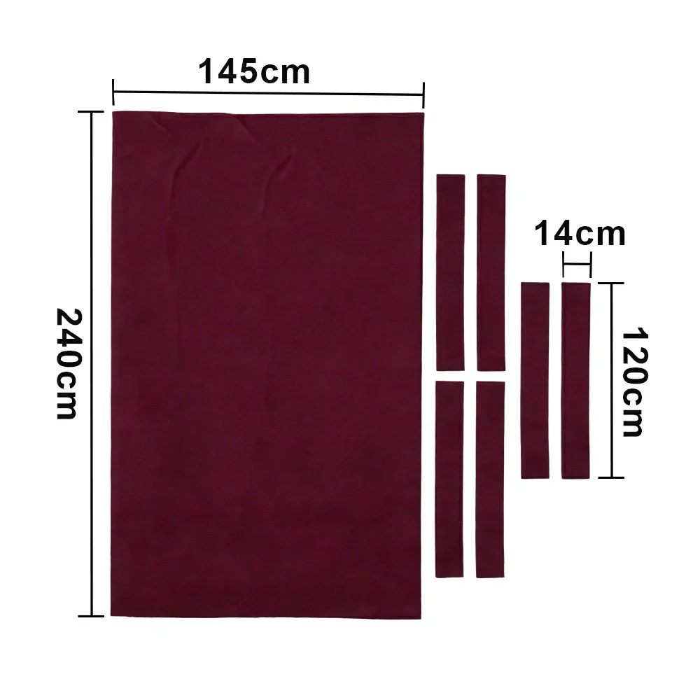 ARIX 7/8/9FT Billiard Table Cloth - High-Density Wool Blend, Anti-Pilling Durable Fabric for Smooth & Accurate Play - Eggplant Purple - Image 6