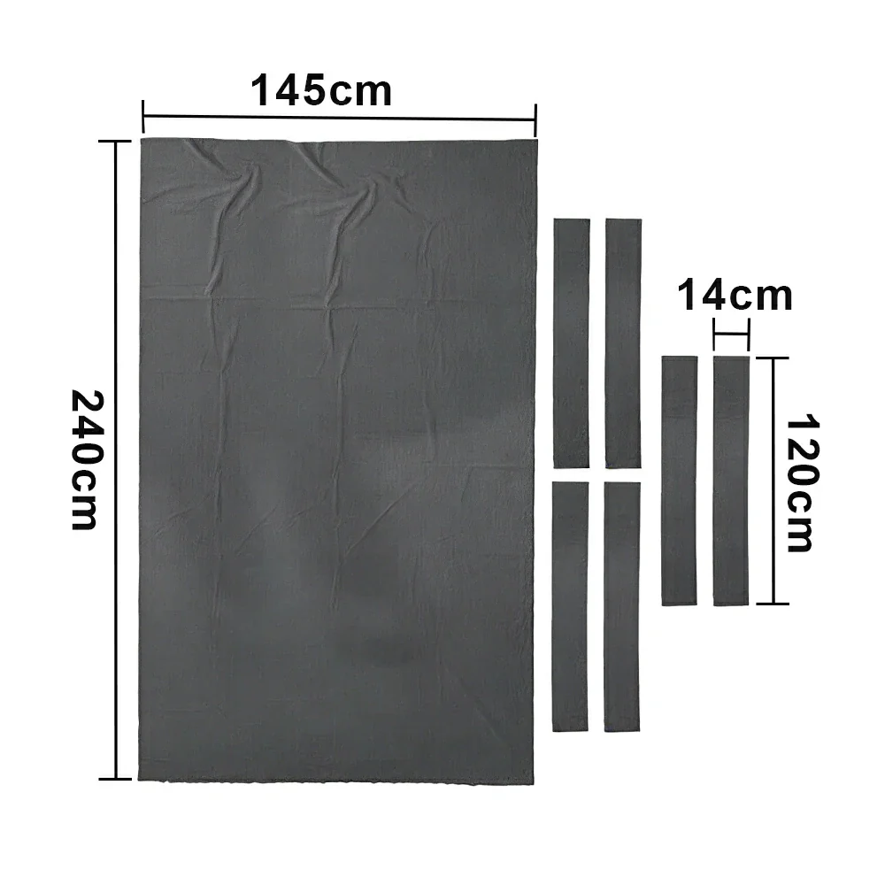 ARIX 7/8/9FT Billiard Table Cloth - High-Density Wool Blend, Anti-Pilling Durable Fabric for Smooth & Accurate Play - Graphite Grey - Image 6