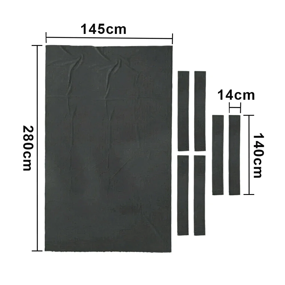 ARIX 7/8/9FT Billiard Table Cloth - High-Density Wool Blend, Anti-Pilling Durable Fabric for Smooth & Accurate Play - Heavy Charcoal Grey - Image 8