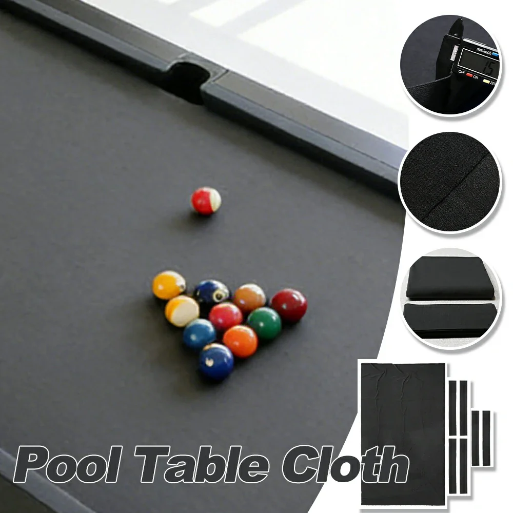ARIX 7/8/9FT Billiard Table Cloth - High-Density Wool Blend, Anti-Pilling Durable Fabric for Smooth & Accurate Play - Heavy Dark Grey - Image 3