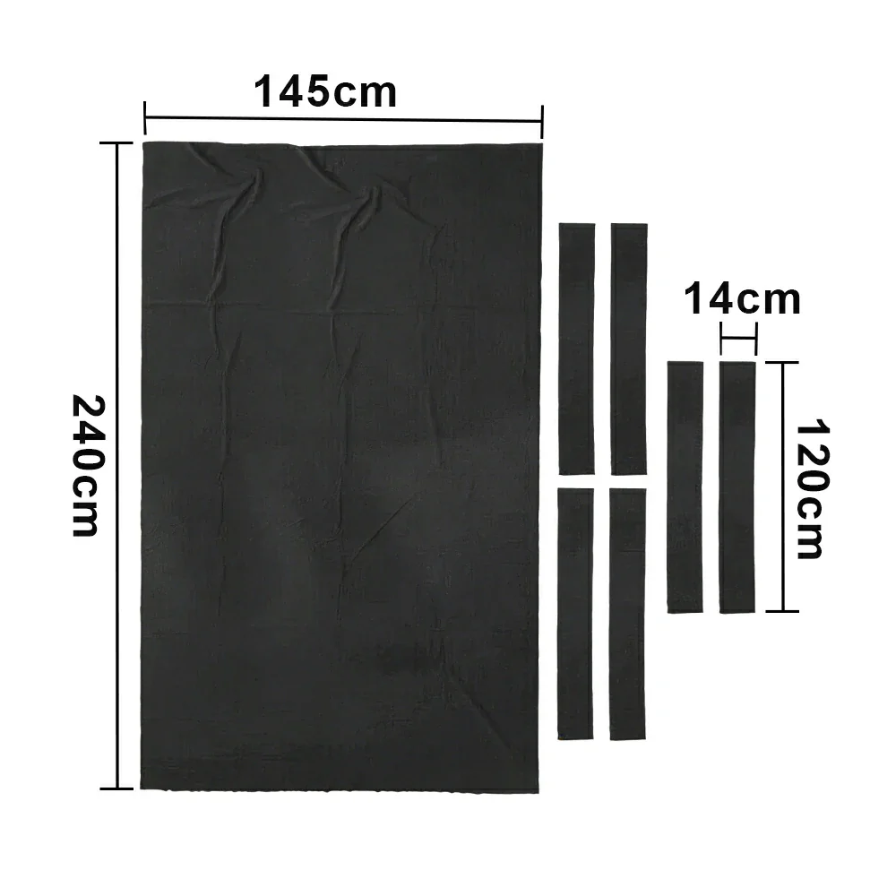 ARIX 7/8/9FT Billiard Table Cloth - High-Density Wool Blend, Anti-Pilling Durable Fabric for Smooth & Accurate Play - Heavy Dark Grey - Image 6