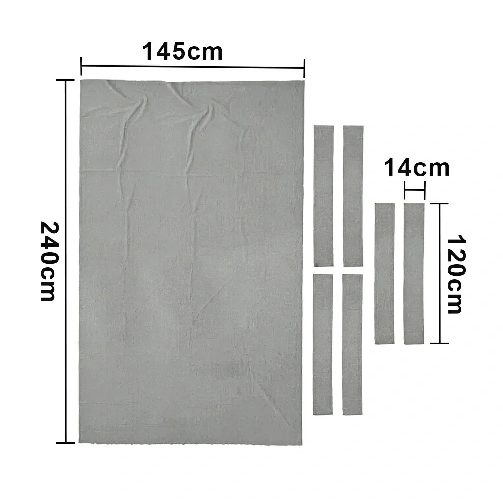 ARIX 7/8/9FT Billiard Table Cloth - High-Density Wool Blend, Anti-Pilling Durable Fabric for Smooth & Accurate Play - Heavy Light Grey - Image 6