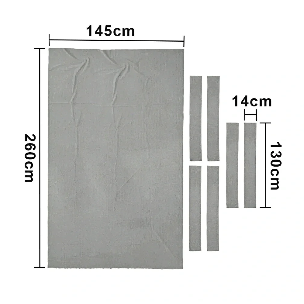 ARIX 7/8/9FT Billiard Table Cloth - High-Density Wool Blend, Anti-Pilling Durable Fabric for Smooth & Accurate Play - Heavy Light Grey - Image 7