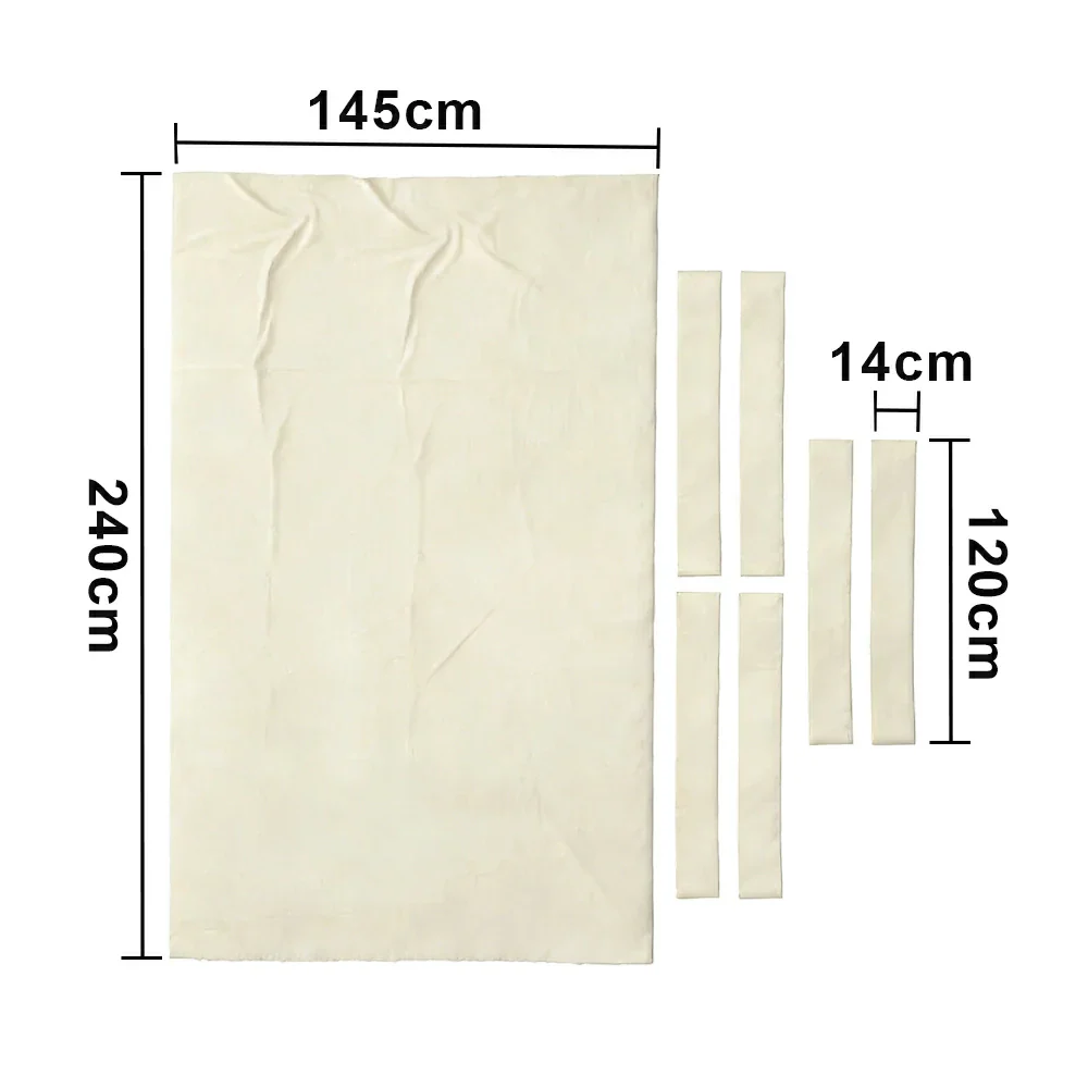 ARIX 7/8/9FT Billiard Table Cloth - High-Density Wool Blend, Anti-Pilling Durable Fabric for Smooth & Accurate Play - Ivory White - Image 6