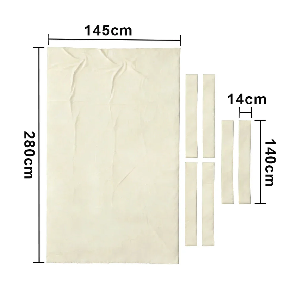 ARIX 7/8/9FT Billiard Table Cloth - High-Density Wool Blend, Anti-Pilling Durable Fabric for Smooth & Accurate Play - Ivory White - Image 8