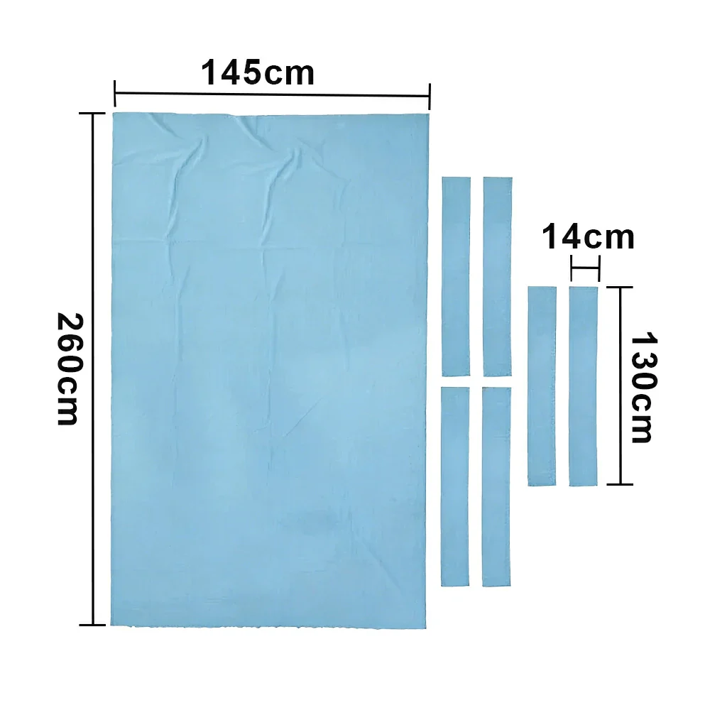 ARIX 7/8/9FT Billiard Table Cloth - High-Density Wool Blend, Anti-Pilling Durable Fabric for Smooth & Accurate Play - Light Blue - Image 7