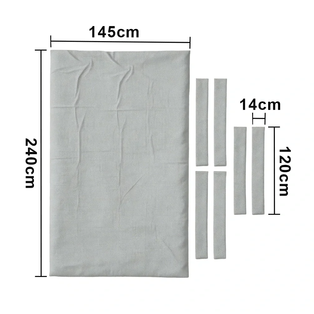 ARIX 7/8/9FT Billiard Table Cloth - High-Density Wool Blend, Anti-Pilling Durable Fabric for Smooth & Accurate Play - Medium Grey - Image 6