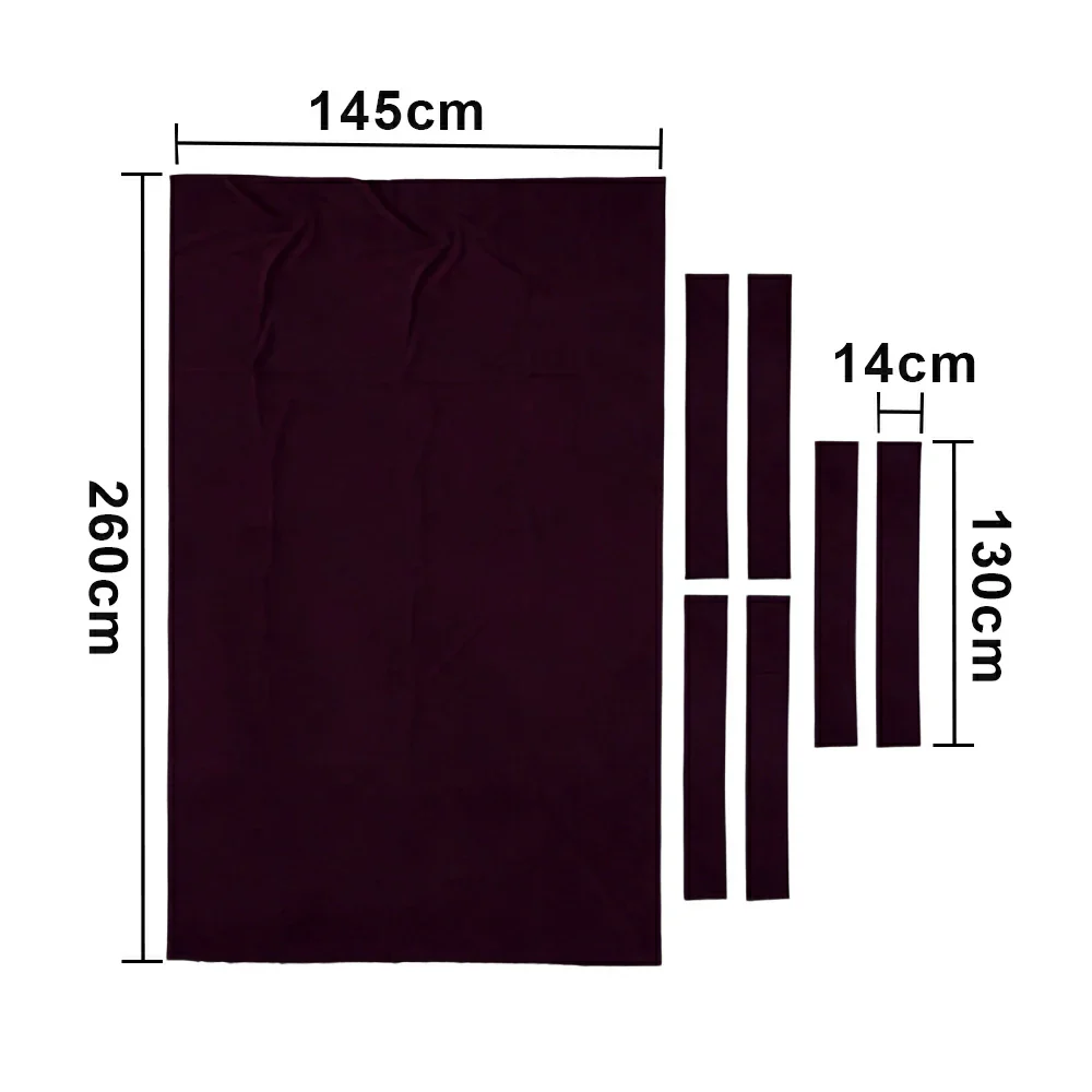 ARIX 7/8/9FT Billiard Table Cloth - High-Density Wool Blend, Anti-Pilling Durable Fabric for Smooth & Accurate Play - Midnight Plum - Image 7