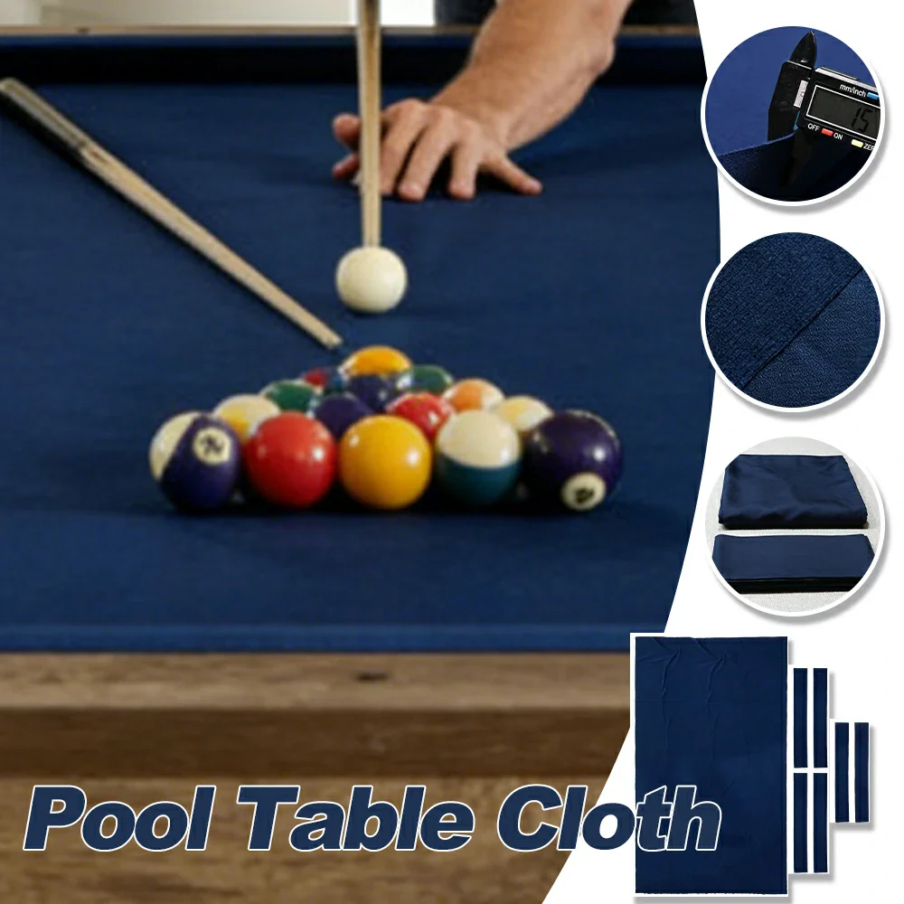 ARIX 7/8/9FT Billiard Table Cloth - High-Density Wool Blend, Anti-Pilling Durable Fabric for Smooth & Accurate Play - Midnight Blue - Image 3