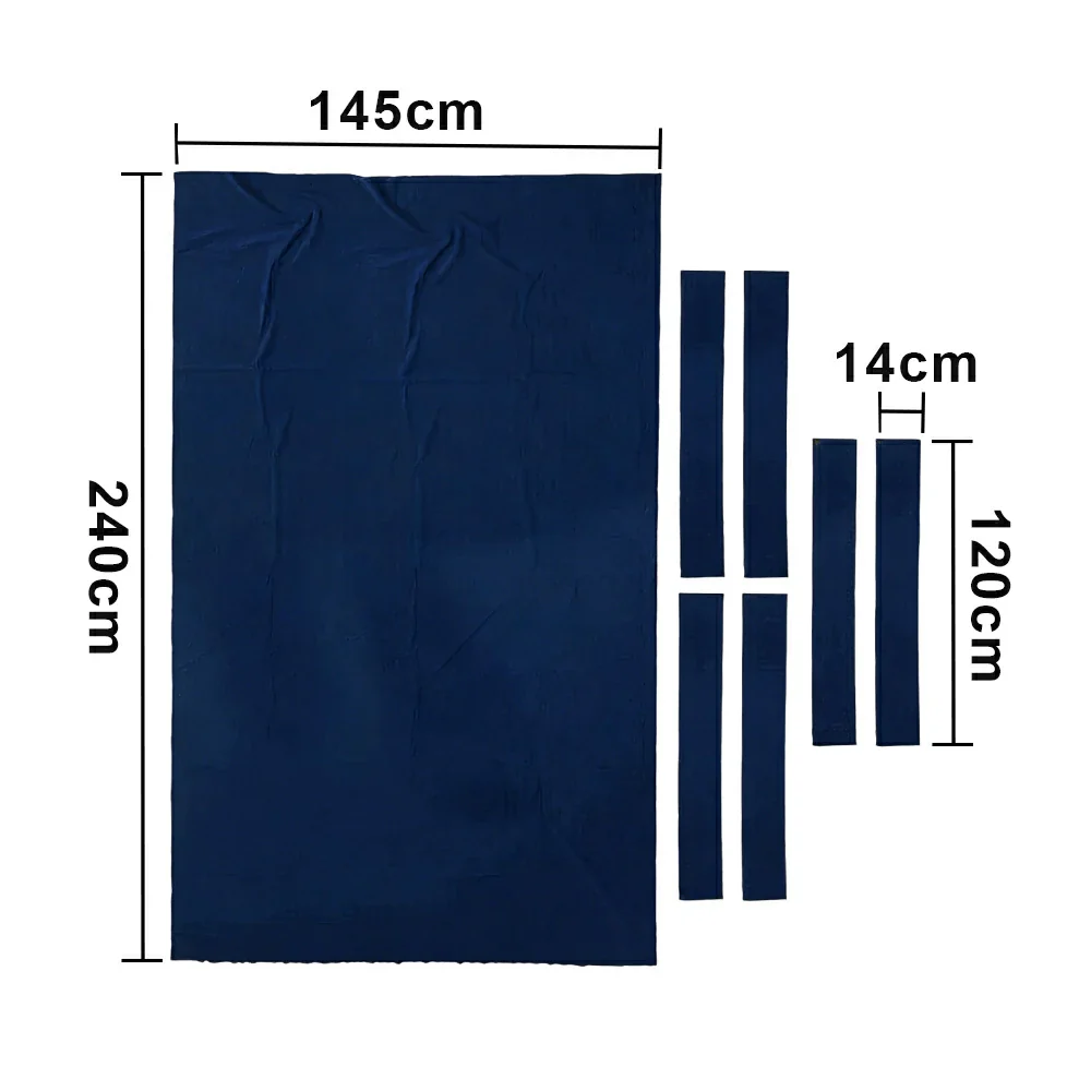 ARIX 7/8/9FT Billiard Table Cloth - High-Density Wool Blend, Anti-Pilling Durable Fabric for Smooth & Accurate Play - Midnight Blue - Image 6