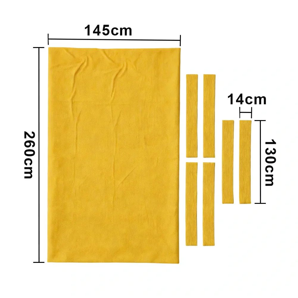 ARIX 7/8/9FT Billiard Table Cloth - High-Density Wool Blend, Anti-Pilling Durable Fabric for Smooth & Accurate Play - Mustard Gold - Image 7