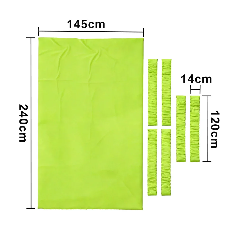 ARIX 7/8/9FT Billiard Table Cloth - High-Density Wool Blend, Anti-Pilling Durable Fabric for Smooth & Accurate Play - Neon Green - Image 6