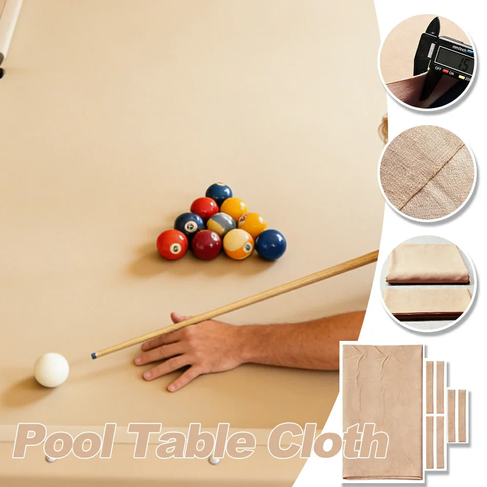 ARIX 7/8/9FT Billiard Table Cloth - High-Density Wool Blend, Anti-Pilling Durable Fabric for Smooth & Accurate Play - Soft Blush - Image 3