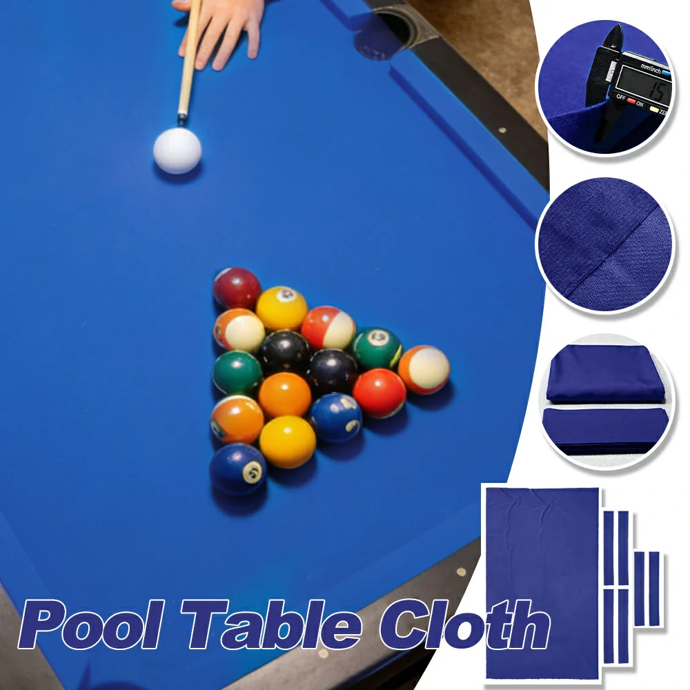 ARIX 7/8/9FT Billiard Table Cloth - High-Density Wool Blend, Anti-Pilling Durable Fabric for Smooth & Accurate Play - Navy Blue - Image 3