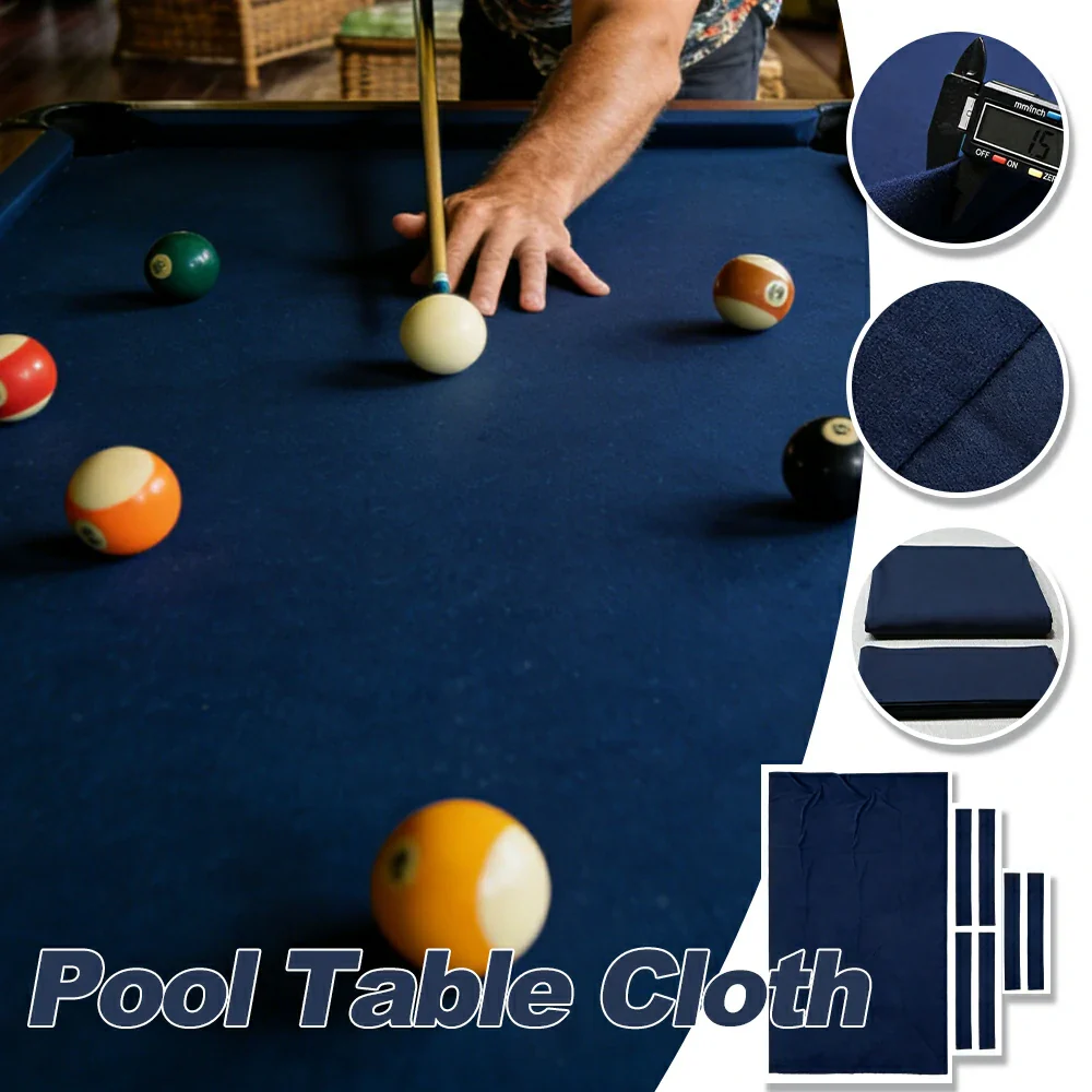 ARIX 7/8/9FT Billiard Table Cloth - High-Density Wool Blend, Anti-Pilling Durable Fabric for Smooth & Accurate Play - Navy Grey - Image 3