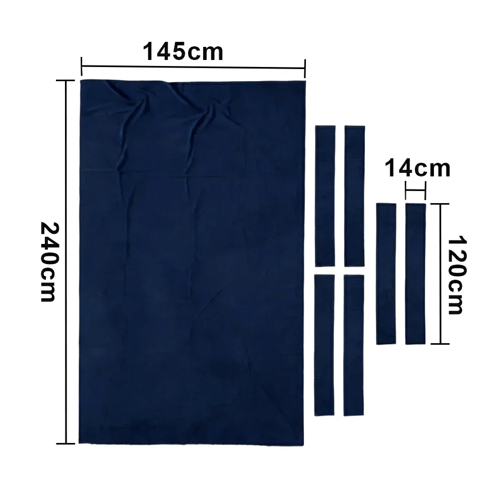 ARIX 7/8/9FT Billiard Table Cloth - High-Density Wool Blend, Anti-Pilling Durable Fabric for Smooth & Accurate Play - Navy Grey - Image 6