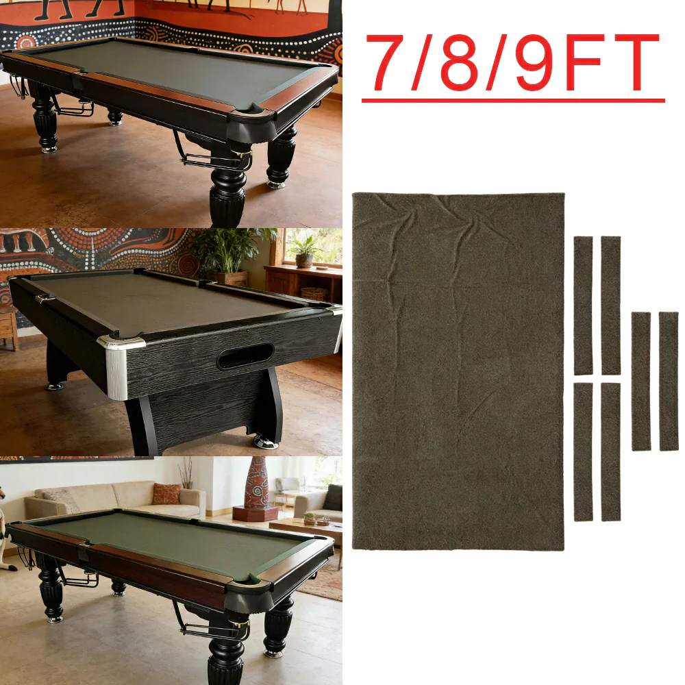 ARIX 7/8/9FT Billiard Table Cloth - High-Density Wool Blend, Anti-Pilling Durable Fabric for Smooth & Accurate Play - Dark Olive