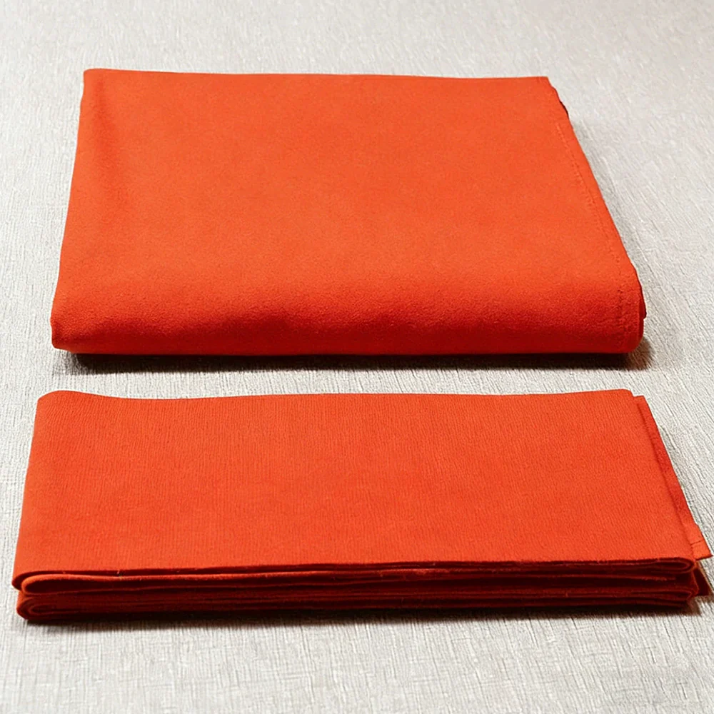 ARIX 7/8/9FT Billiard Table Cloth - High-Density Wool Blend, Anti-Pilling Durable Fabric for Smooth & Accurate Play - Orange Red - Image 2