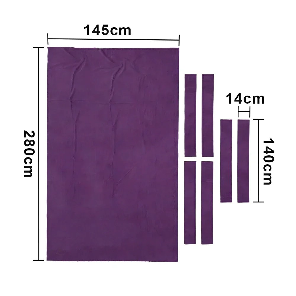 ARIX 7/8/9FT Billiard Table Cloth - High-Density Wool Blend, Anti-Pilling Durable Fabric for Smooth & Accurate Play - Purple - Image 8