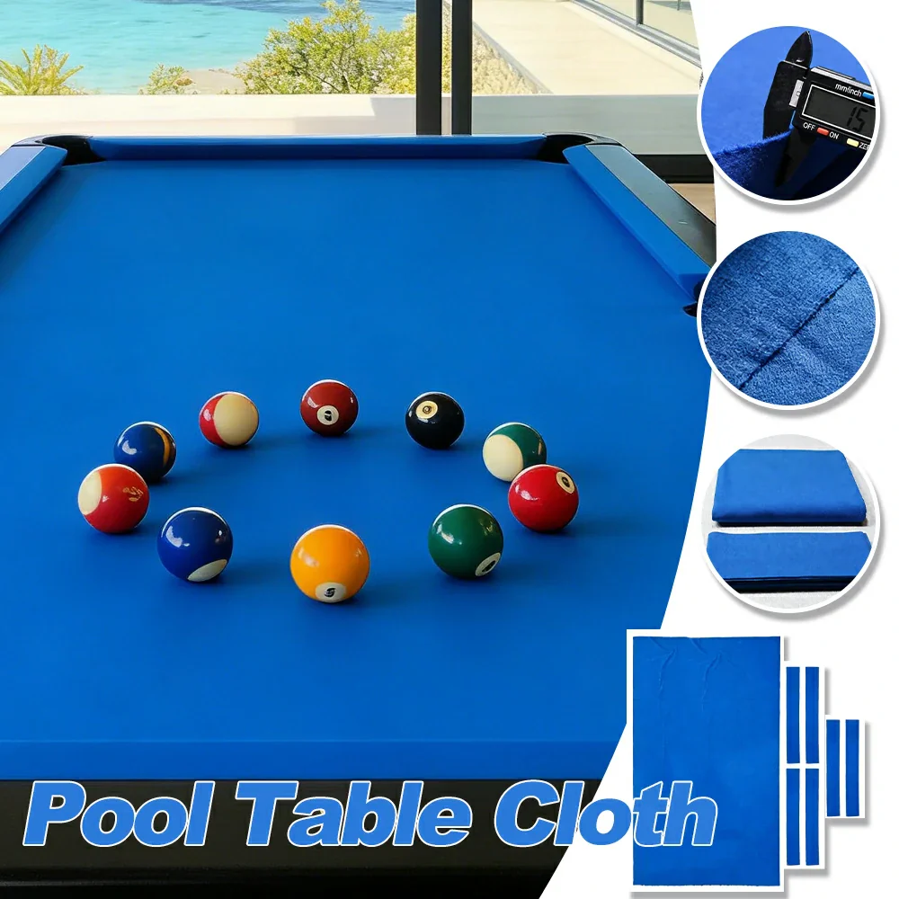 ARIX 7/8/9FT Billiard Table Cloth - High-Density Wool Blend, Anti-Pilling Durable Fabric for Smooth & Accurate Play - Cloud Blue - Image 3