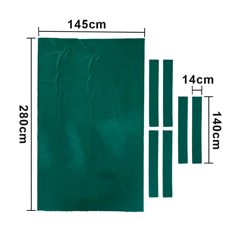 ARIX 7/8/9FT Billiard Table Cloth - High-Density Wool Blend, Anti-Pilling Durable Fabric for Smooth & Accurate Play - Teal Green - Image 8