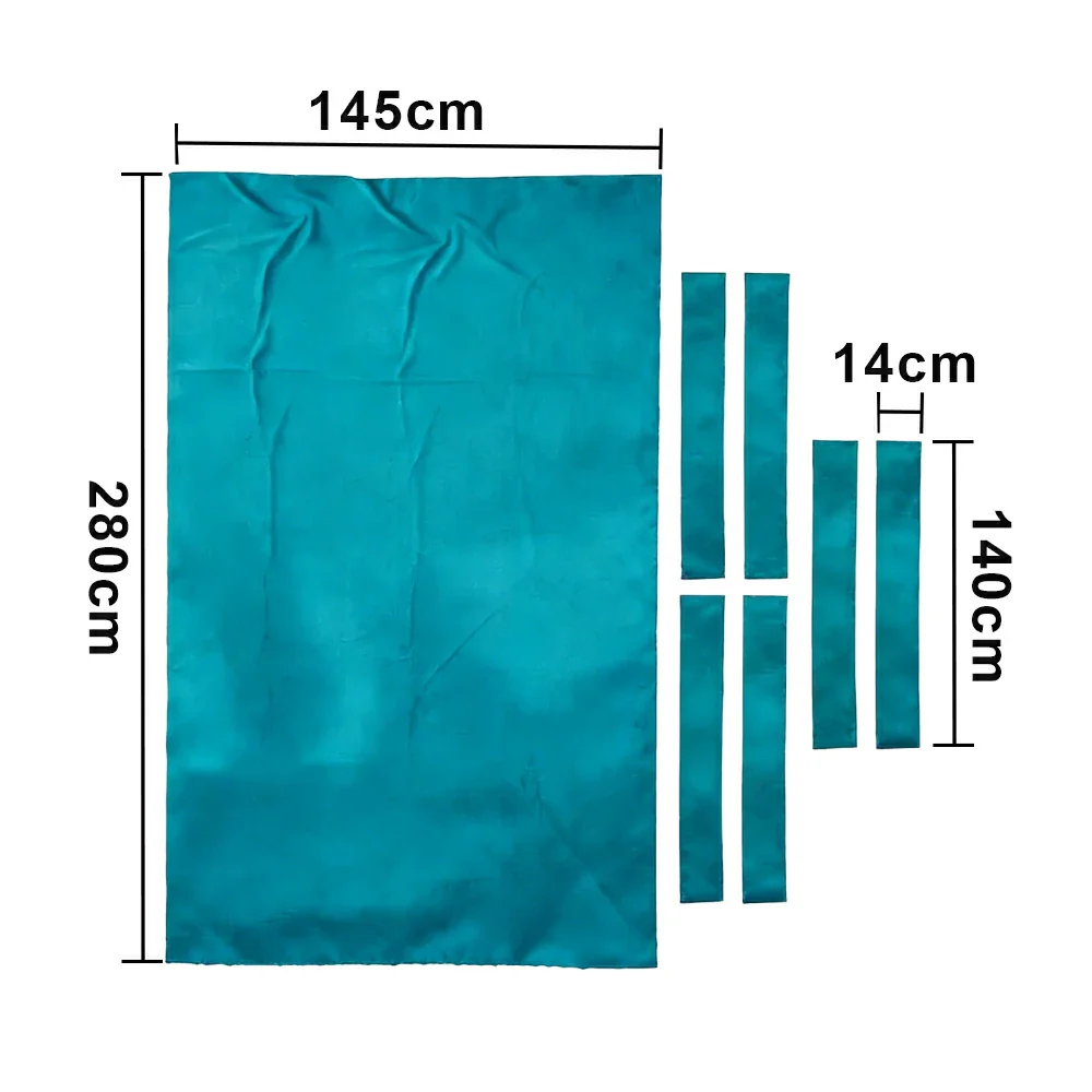 ARIX 7/8/9FT Billiard Table Cloth - High-Density Wool Blend, Anti-Pilling Durable Fabric for Smooth & Accurate Play - Turquoise Green - Image 8