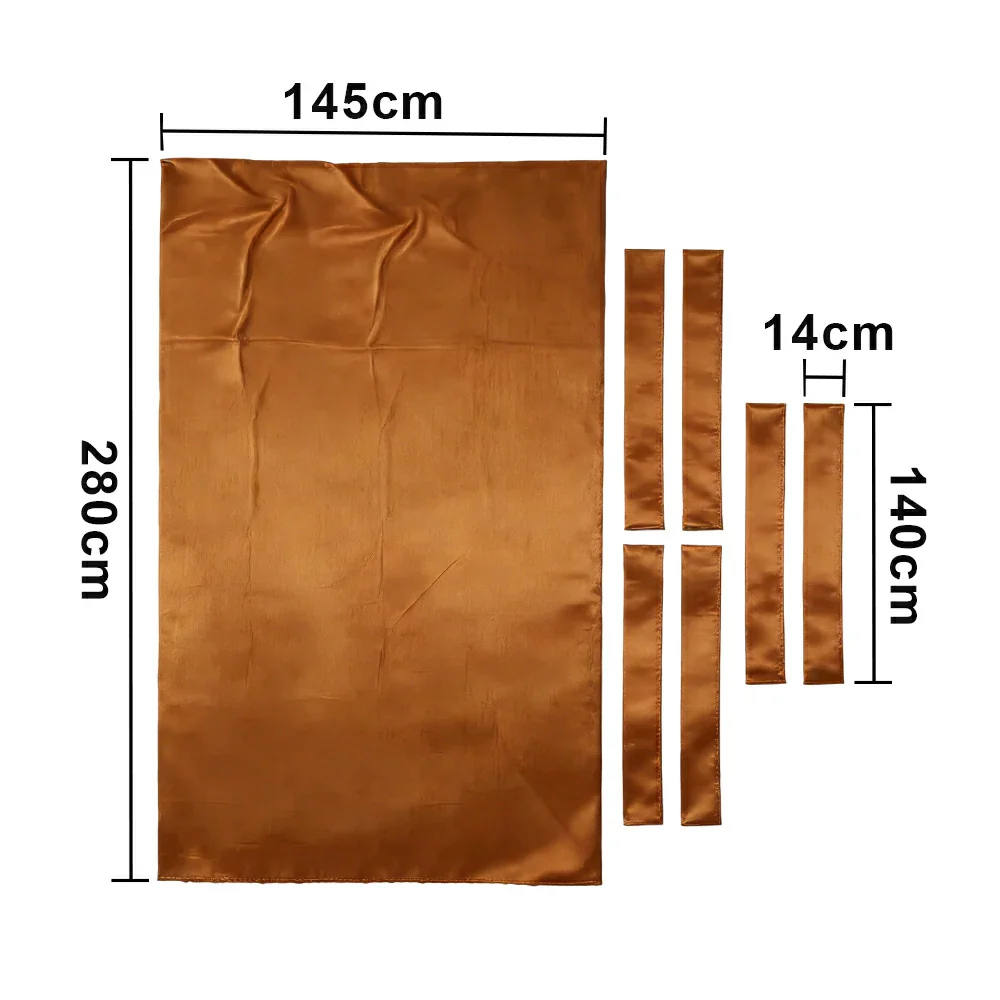 ARIX 7/8/9FT Billiard Table Cloth - High-Density Wool Blend, Anti-Pilling Durable Fabric for Smooth & Accurate Play - Warm Brown - Image 8