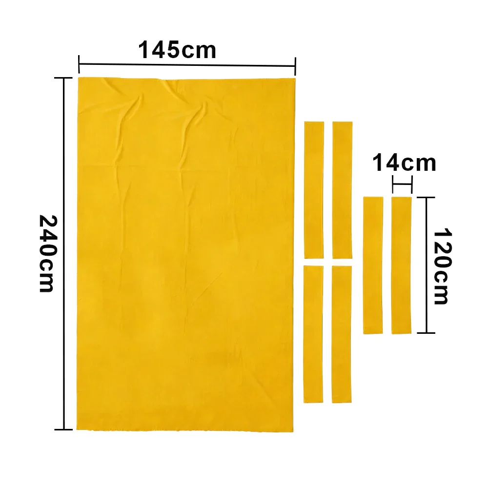 ARIX 7/8/9FT Billiard Table Cloth - High-Density Wool Blend, Anti-Pilling Durable Fabric for Smooth & Accurate Play - Yellow - Image 6