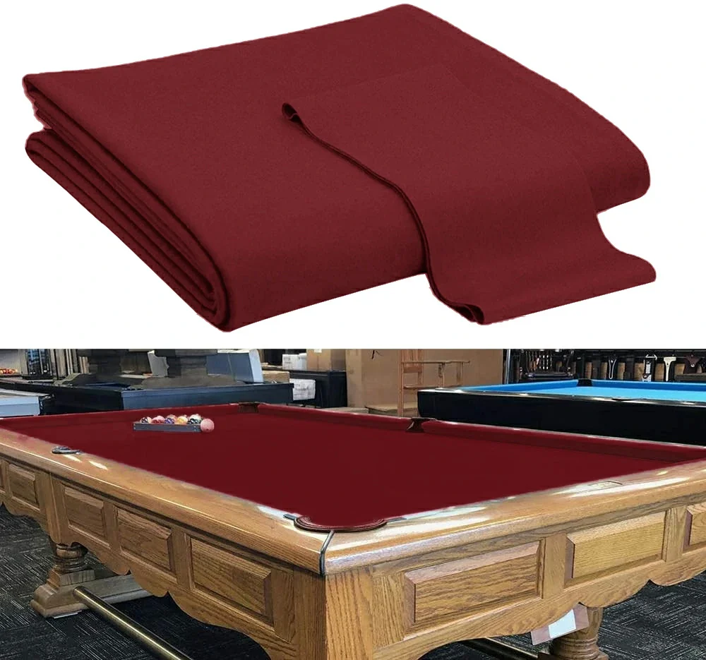 Hainsworth Smart Precut Cloth - 7/8/9FT Professional Speed & Control, 460gsm Directional Nap for Snooker & Pool Tables - Cherry - Image 4