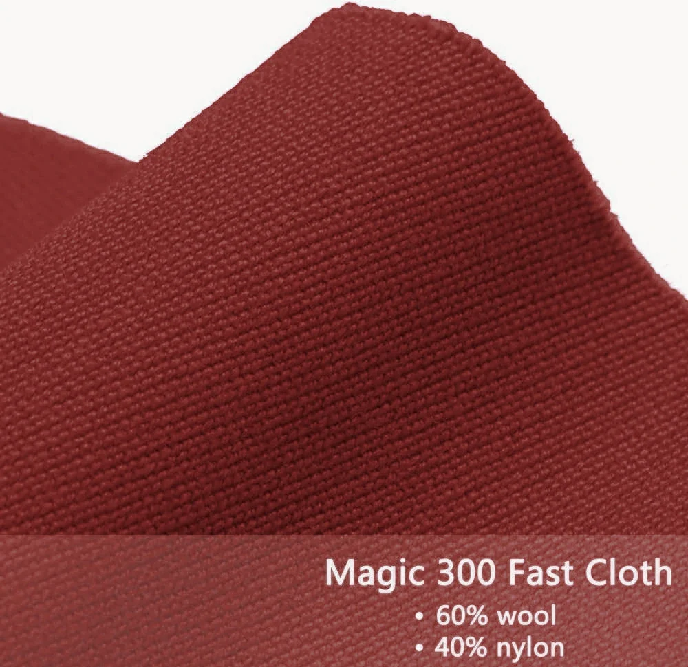 Hainsworth Smart Precut Cloth - 7/8/9/12FT Professional Speed & Control, 460gsm Directional Nap for Snooker & Pool Tables - Maroon - Image 3