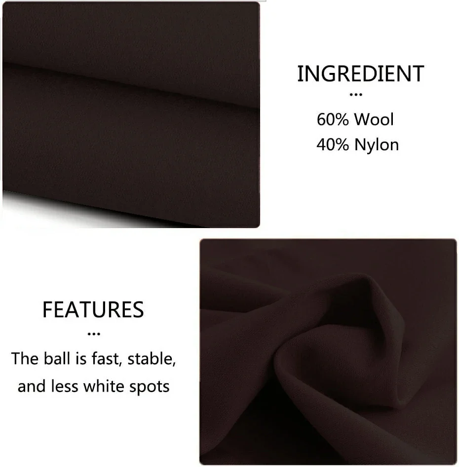 Hainsworth Smart Precut Cloth - 7/8/9FT Professional Speed & Control, 460gsm Directional Nap for Snooker & Pool Tables - Nutmeg - Image 2