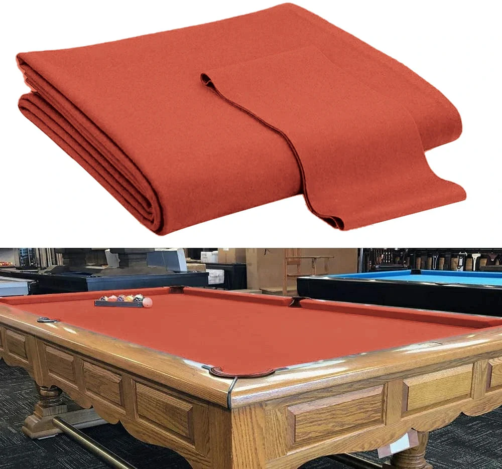 Hainsworth Smart Precut Cloth - 7/8/9FT Professional Speed & Control, 460gsm Directional Nap for Snooker & Pool Tables - Paprika - Image 4