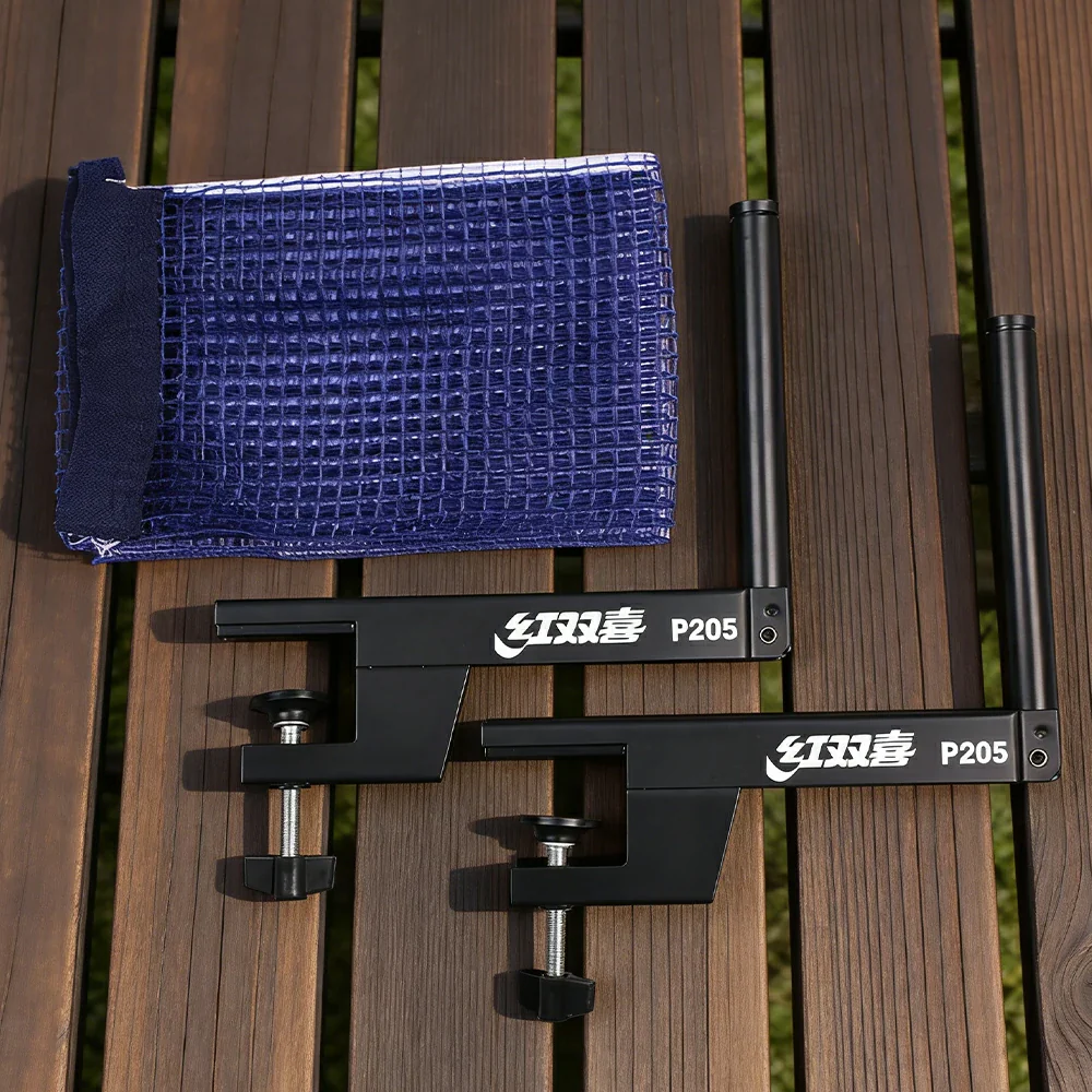 DOUBLE HAPPINESS Table Tennis Net Set - Screw Clamp Adjustable System - Durable Metal Bracket - Built-in 409 Net for Standard Sport Series Tables - Image 4