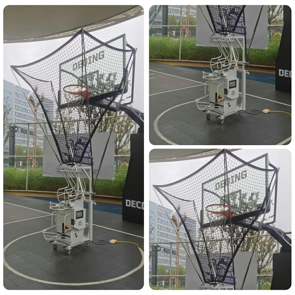 DUNK MASTER Automatic Basketball Return System - Continuous Ball Return, Heavy-Duty Metal Frame, Adjustable Angles for Full-Court Training - Image 4