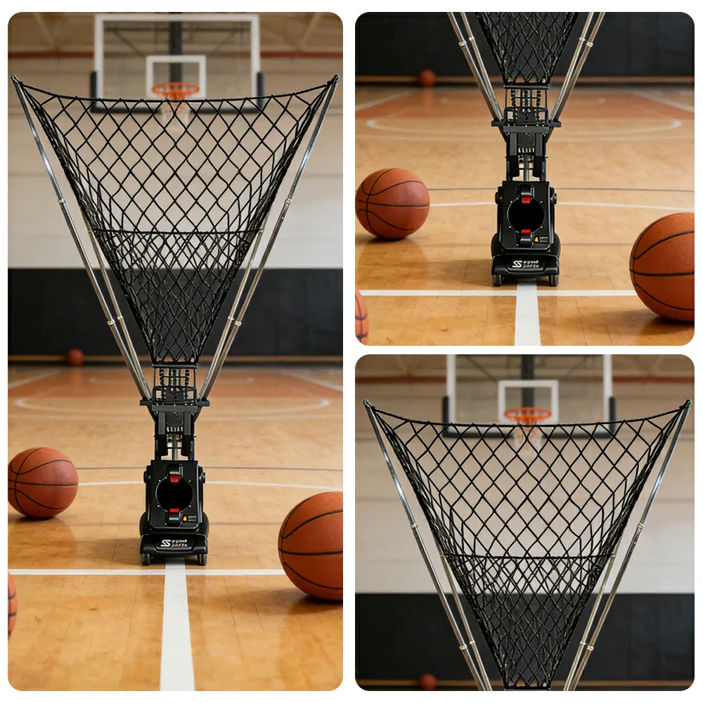 DUNK MASTER Smart Basketball Shooting Machine - Wireless Remote Control, Multi-Spot Training, Heavy-Duty Metal Frame, Customisable Arc & Spin - Image 3