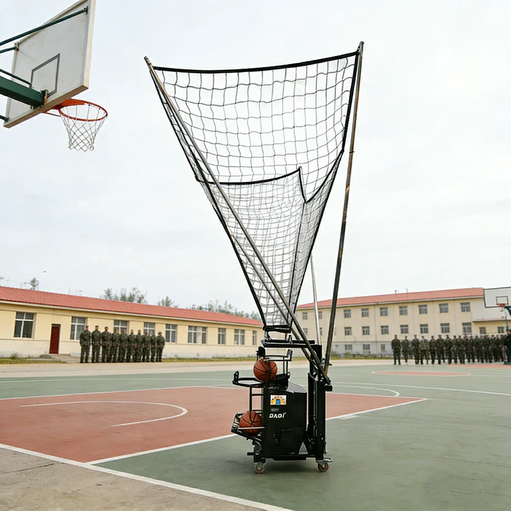 DUNK MASTER Smart Basketball Shooting Machine - Continuous Ball Return, Reinforced Steel Frame, Adjustable Speed & Frequency for Precision Training - Image 2