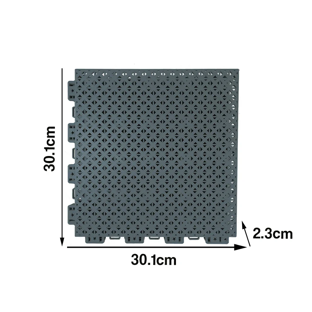 DUNK MASTER Outdoor Interlocking Sports Floor Tiles Anti-Slip Shock Absorbing Basketball Court Flooring 10/20/30 Square Meters - Dark Grey - Image 5