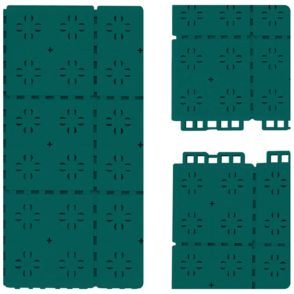 DUNK MASTER Outdoor Interlocking Sports Floor Tiles Anti-Slip Shock Absorbing Basketball Court Flooring 10/20/30 Square Meters - Dark Green - Image 3
