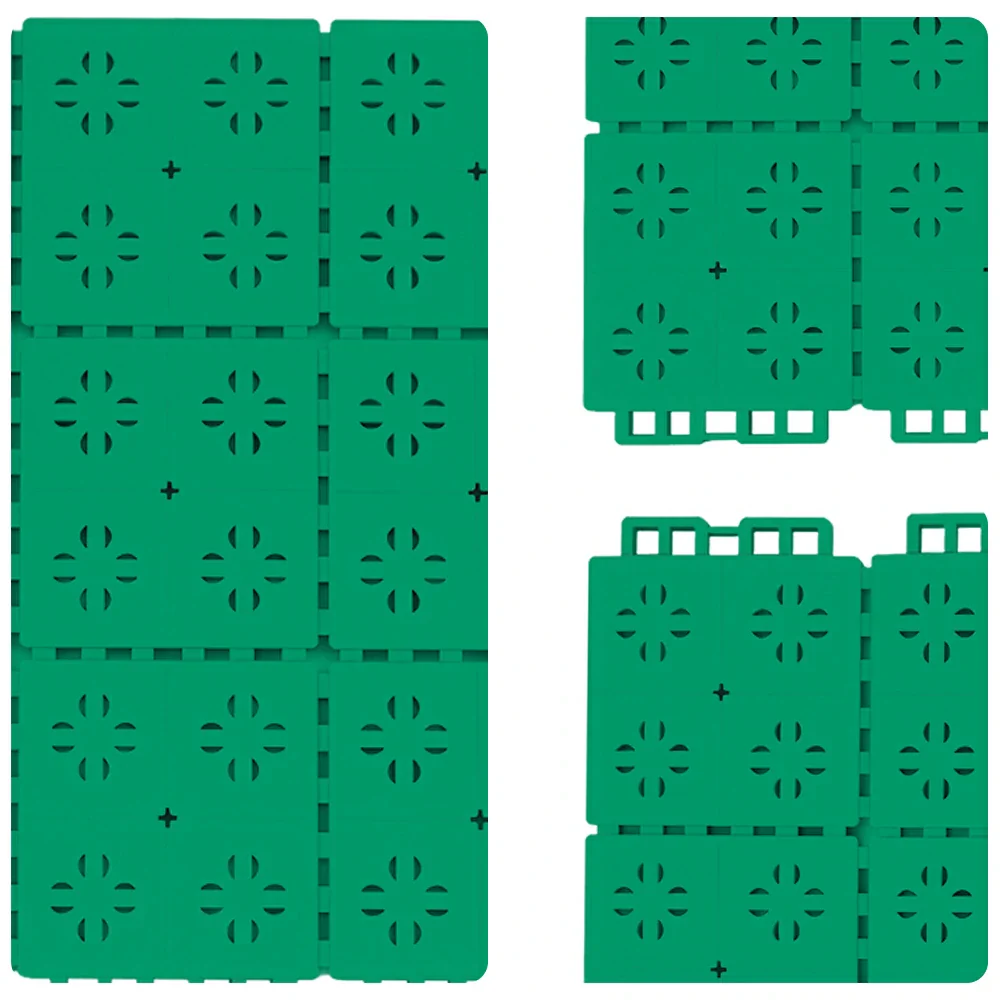 DUNK MASTER Outdoor Interlocking Sports Floor Tiles Anti-Slip Shock Absorbing Basketball Court Flooring 10/20/30 Square Meters - Grass Green - Image 3